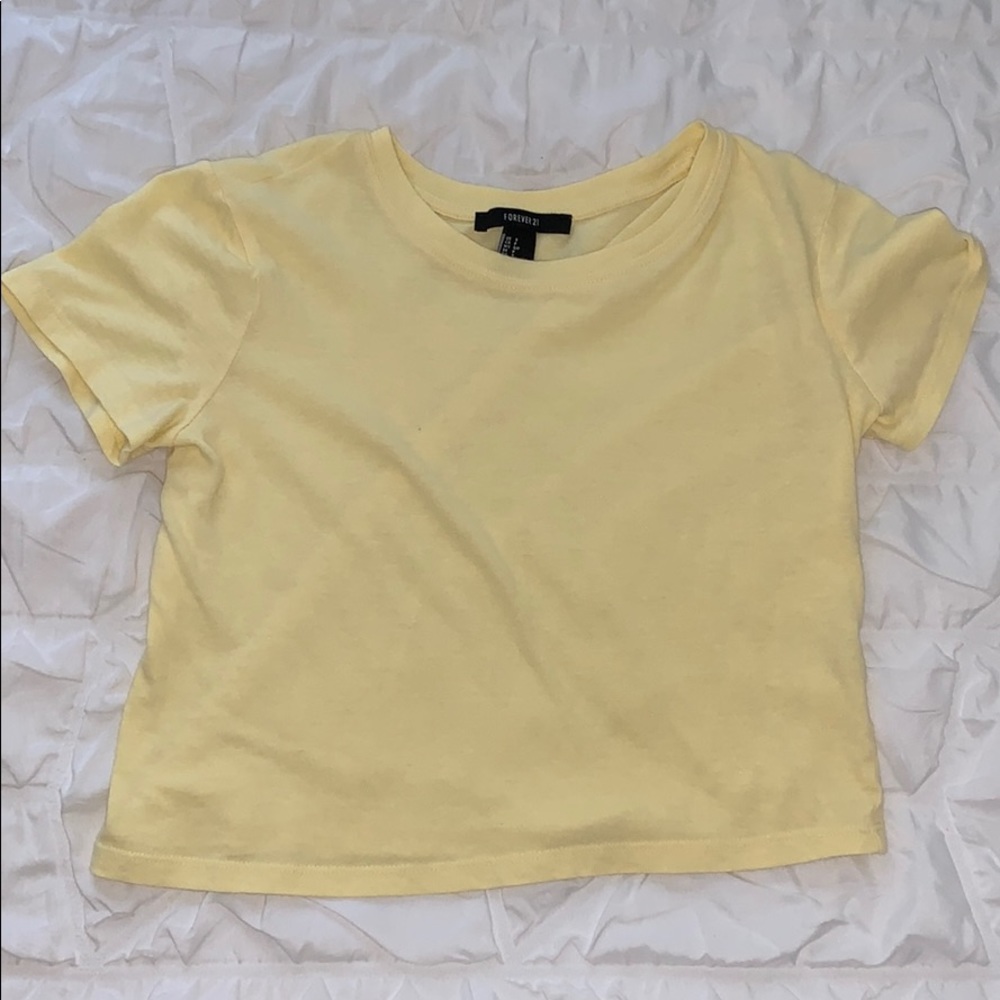 Yellow Crop Top
